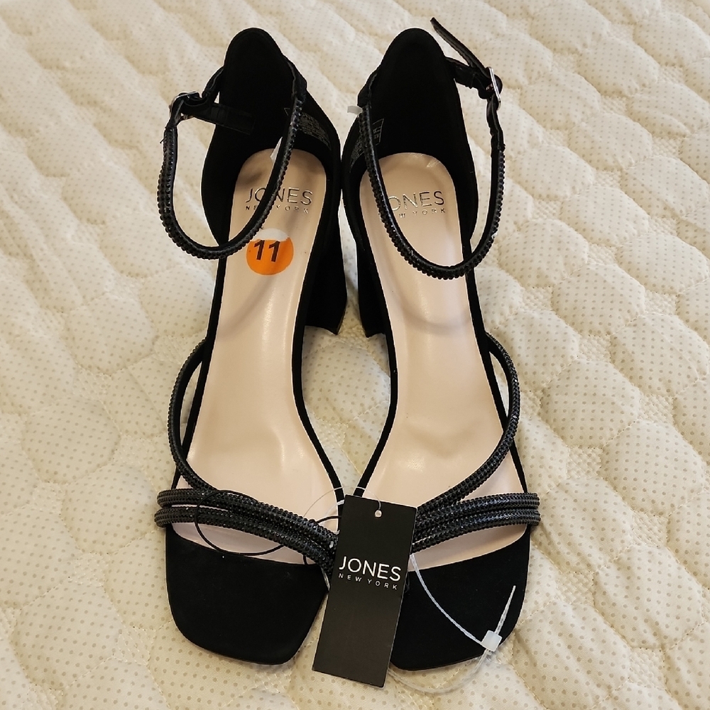 Jones New York Strappy Black Heels